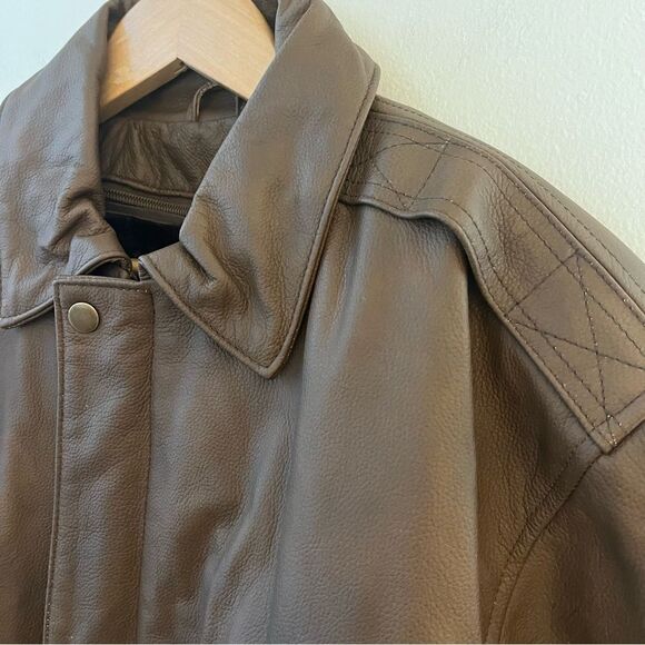 Vintage Leather Men’s Leather Jacket With Removable Faux Fur‎ Lining Medium NWT - Picture 7 of 15